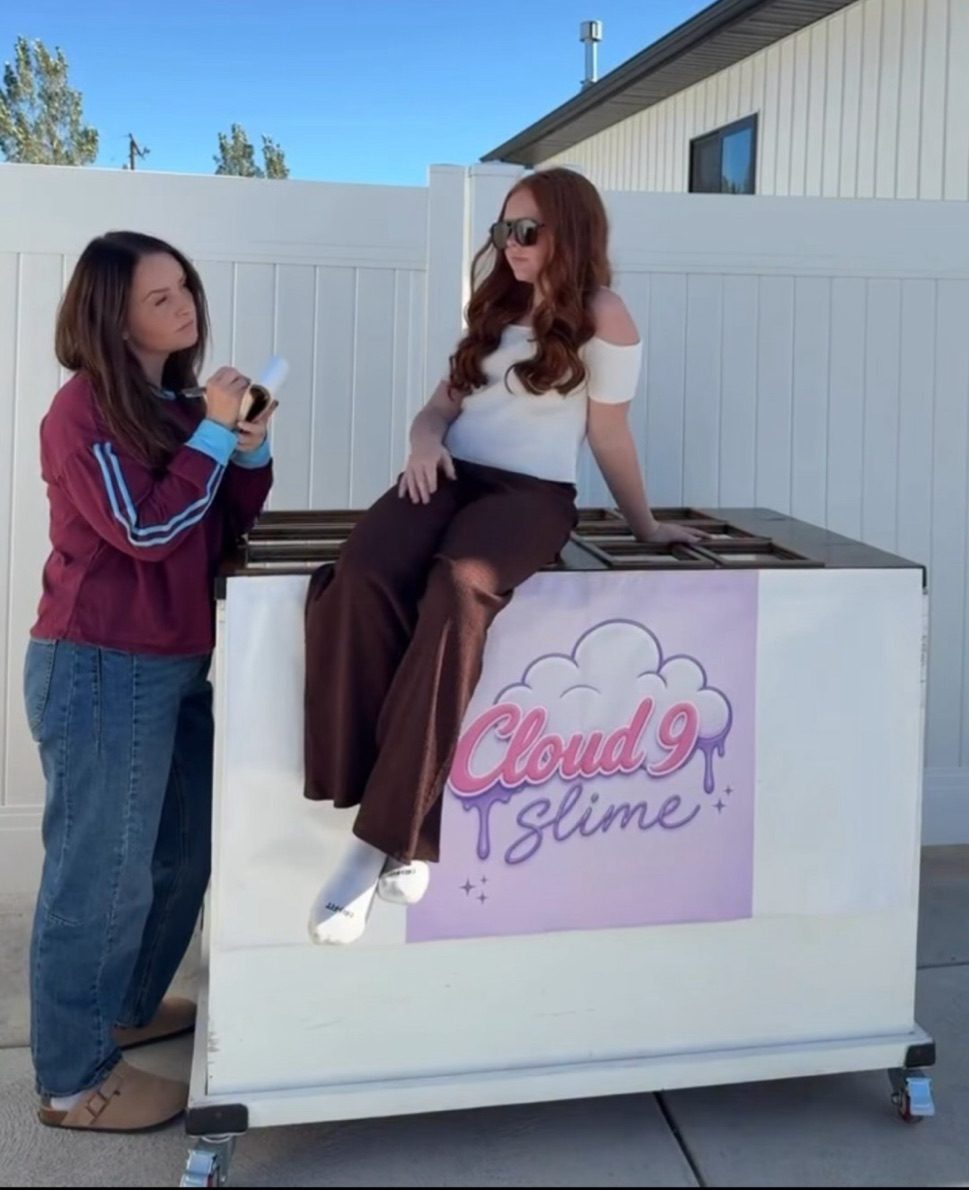 The Cloud 9 Slime team with the slime cart